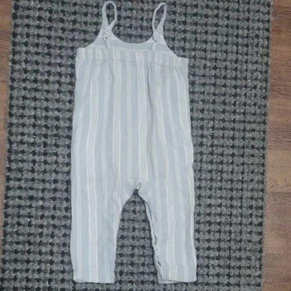 Chic Striped White Kids Romper - Picture 7 of 8
